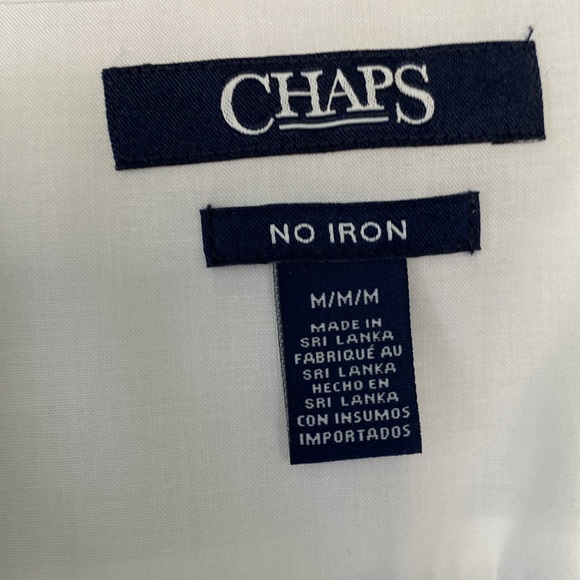 Chaps white long sleeve blouse. Size medium - Picture 5 of 6